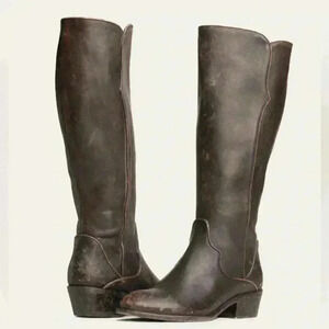 NEW FRYE Carson Piping Tall in Antique Black Leather Women’s Size 6